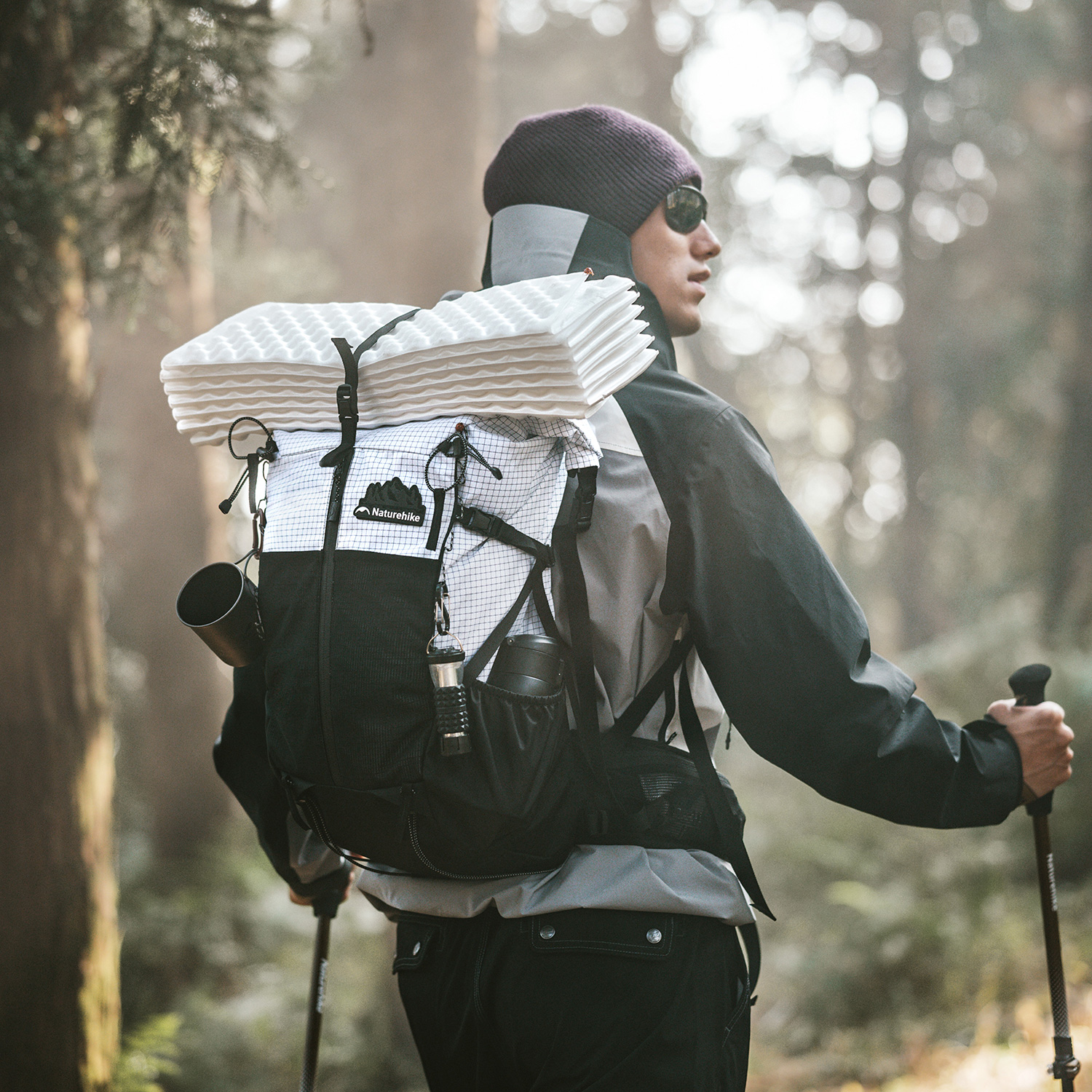 Naturehike batoh Hydrogen 30+5l 1,1kg - biely